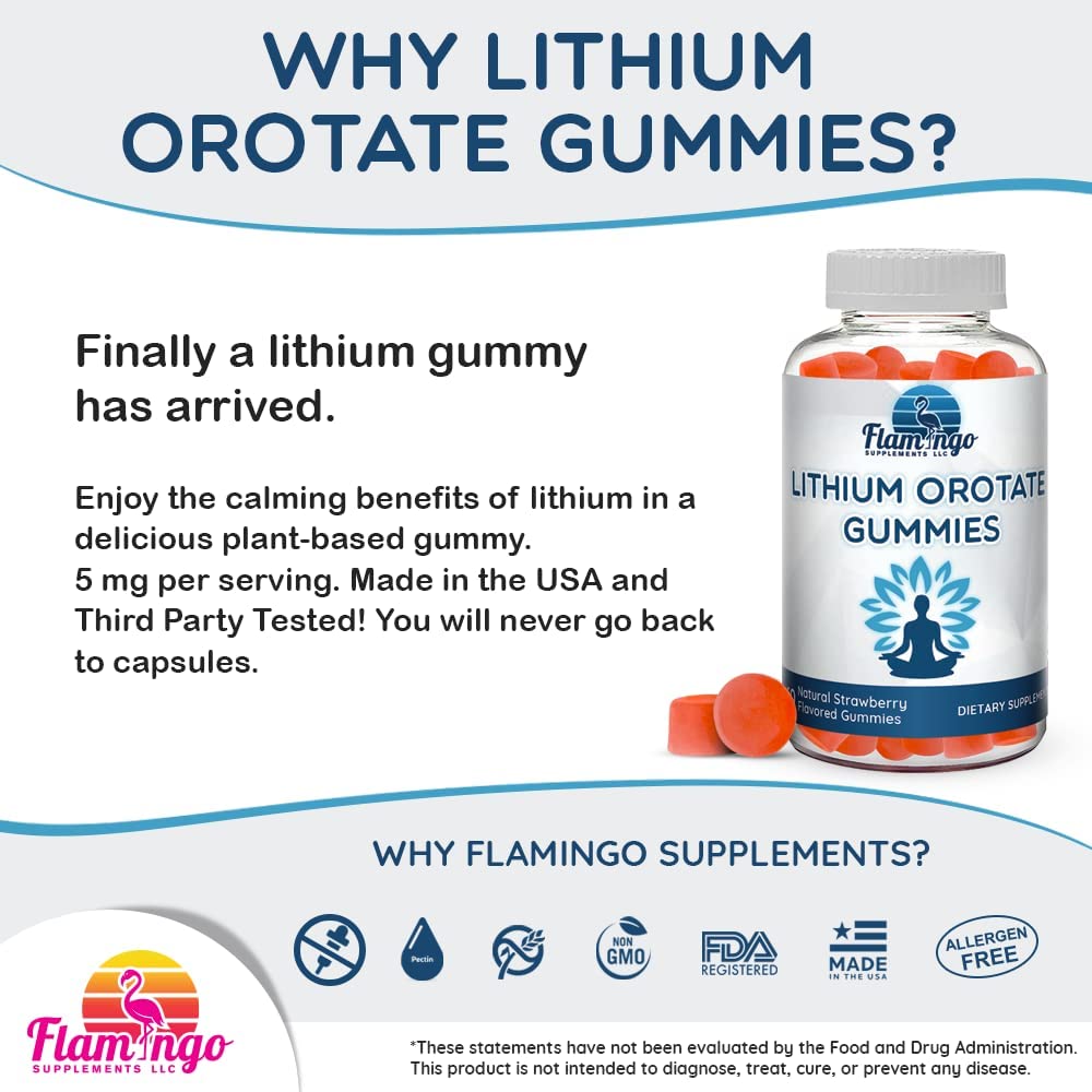 Lithium Orotate Gummies - 60 Count