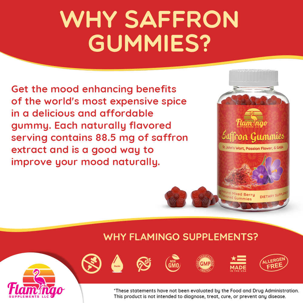 Buy Saffron Gummies Flamingo Supplements LLC