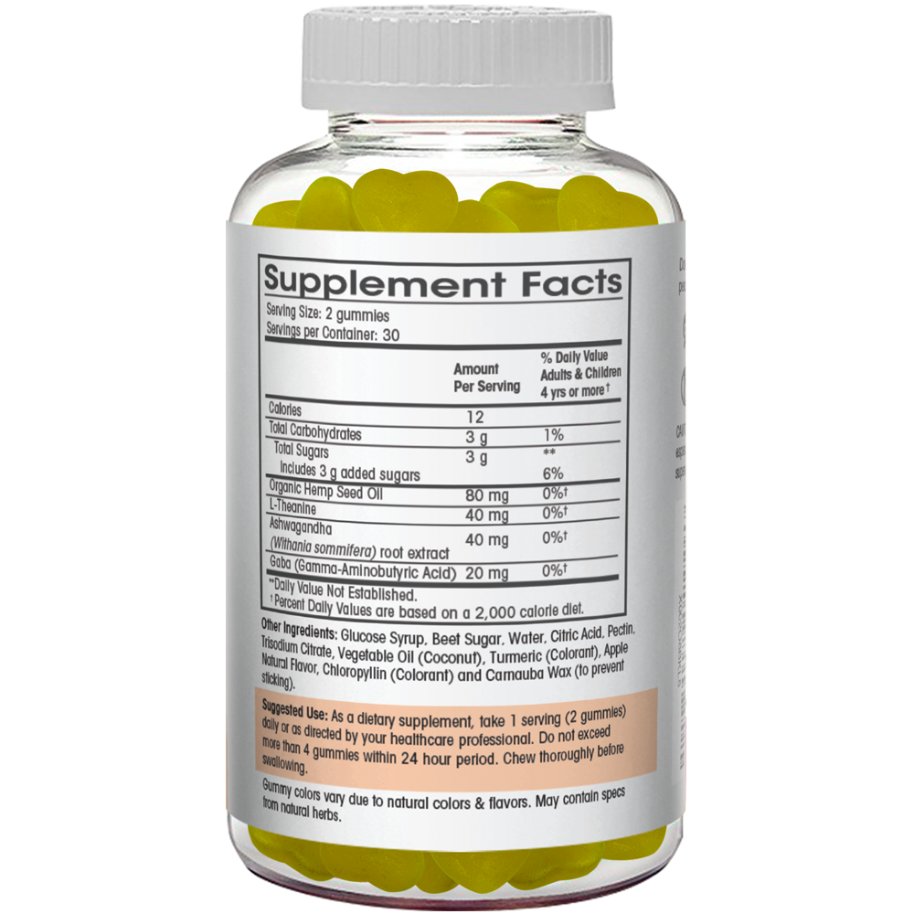 Ashwagandha Gummies Supplement Facts