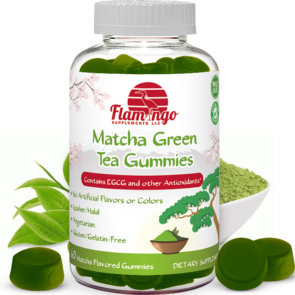 Matcha Green Tea Gummies - 60 Count
