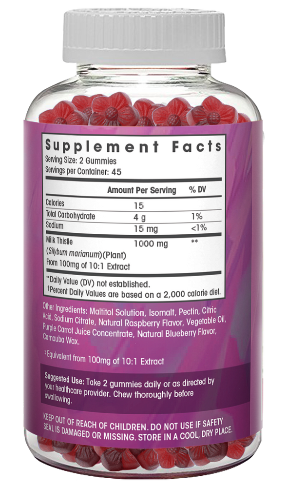 Milk Thistle Gummies - 90 Count