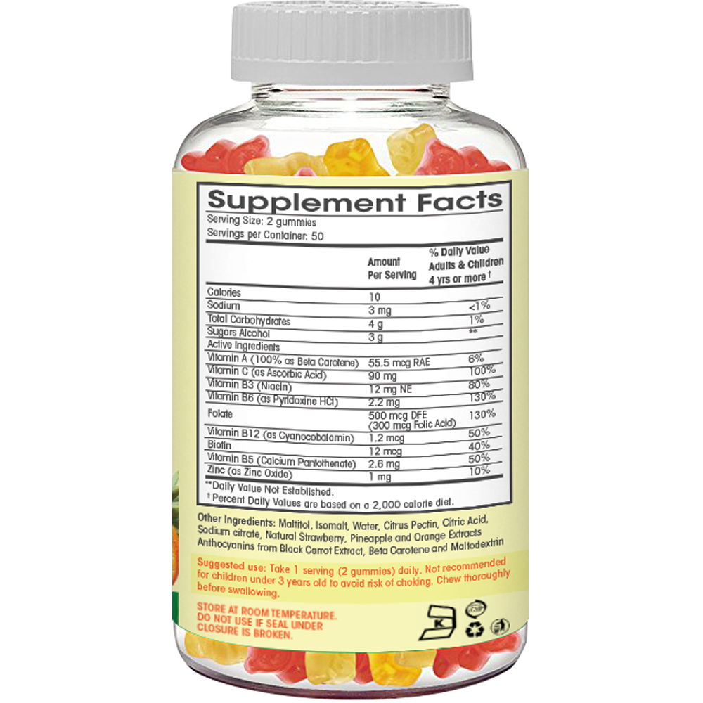 Multivitamin Gummies Supplement Facts