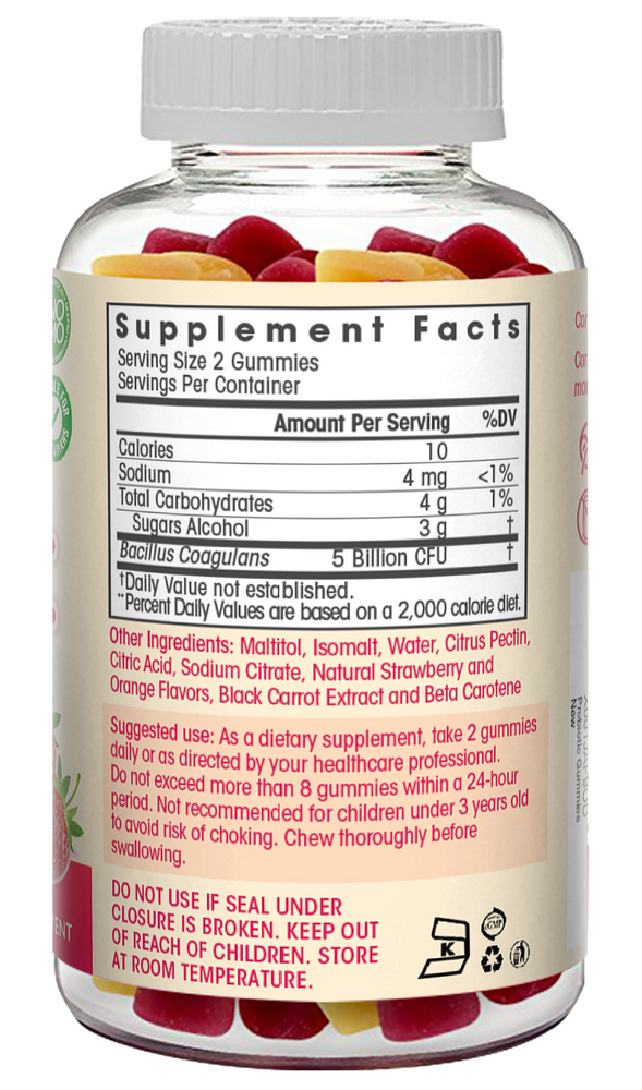 Sugar-Free Probiotic Gummies - 90 Count