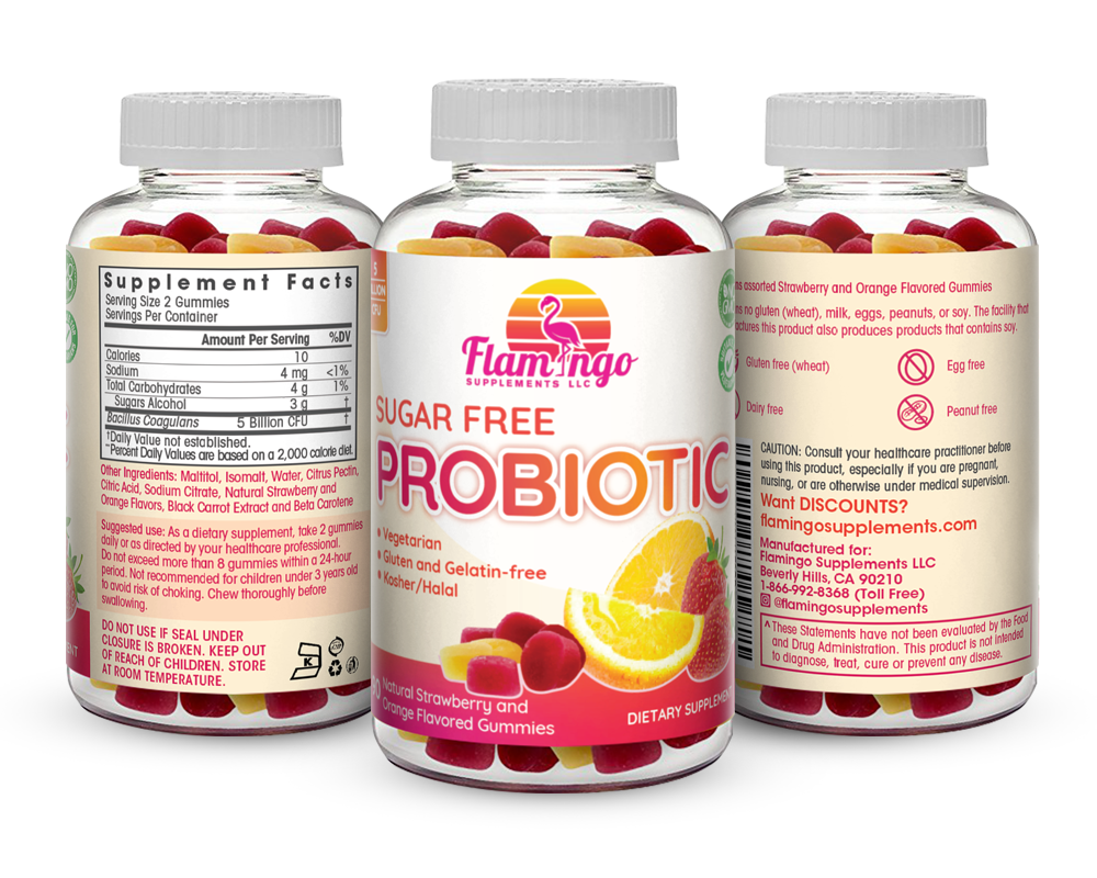 Sugar-Free Probiotic Gummies - 90 Count