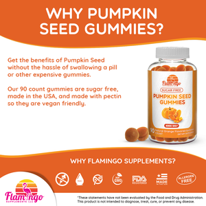 Sugar Free Pumpkin Seed Oil Gummy - 90 Count