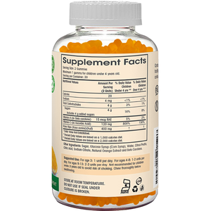 Vitamin C Gummies Supplement Facts